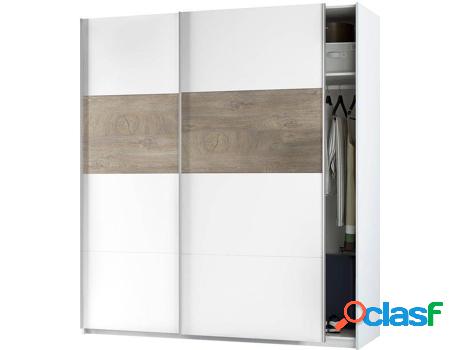 Armario HABITDESIGN Aikos (Blanco y Roble - Melamina -