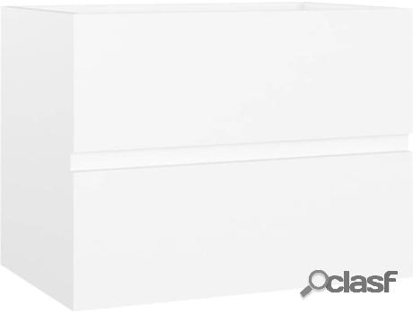 Armario de Lavabo VIDAXL (Blanco - Madera Aglomerada -