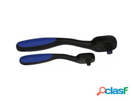 BRILLIANT TOOLS Set de carraca reversible dentada 1/4 + 1/2