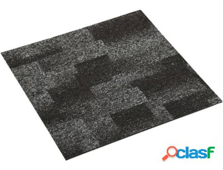Baldosas VIDAXL (Gris - 50 x 50 cm - Tejido)