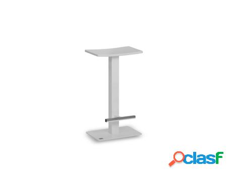 Banco de Bar PORTUS Isla (62.5x32x24 cm - Metal - Blanco)