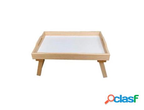 Bandeja cama con patas madera 40x24 cm