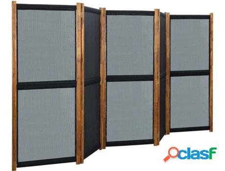 Biombo VIDAXL 5 Paneles (350 x 170 cm - Madera de Acacia)