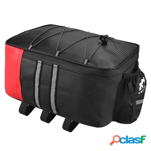 Bolsa para maletero de bicicleta con cubierta impermeable