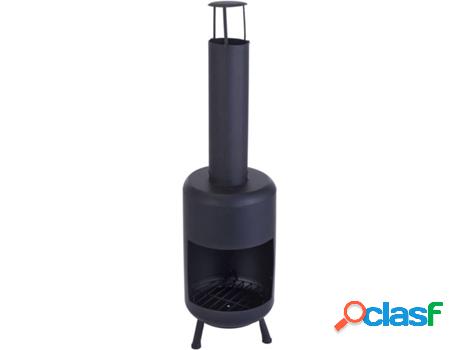Brasero PROGARDEN con Chimenea (Negro)