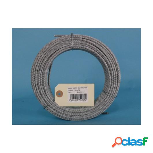 Cable Acero Galv 6X7+1 2Mm Cursol 100 Mt
