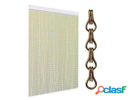 Cadena aluminio anodizado bronce bolsa 100mt.