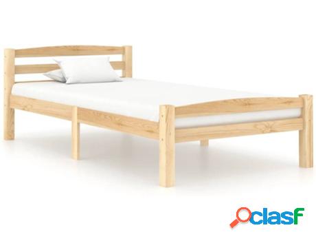 Cama VIDAXL 322061 (Marrón - Madera - Compatible con