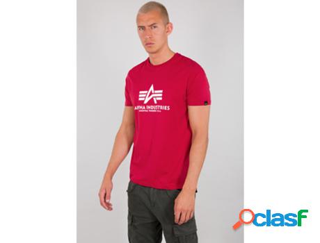 Camiseta ALPHA INDUSTRIES Hombre (Multicolor - XL)