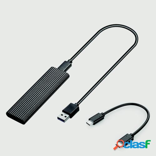 Carcasa de disco duro M.2 SATA NVME a USB 3.1 Protocolo dual