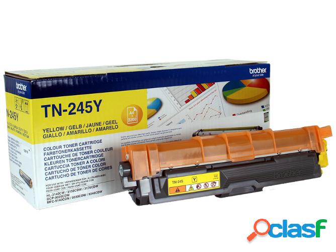 Cartucho de tóner Original BROTHER TN245Y Amarillo 2.200
