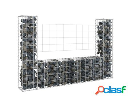 Cesta De Gaviones En Forma De U Con 2 Piezas