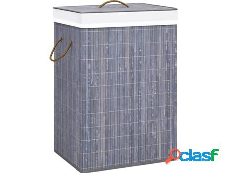 Cesto para Ropa VIDAXL (Bambú - 72 L)