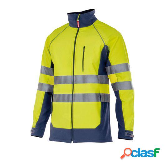 Chaqueta Trabajo Xl Al.Vis. 94%Poli6%Elas Amarillo Fluor/Mar