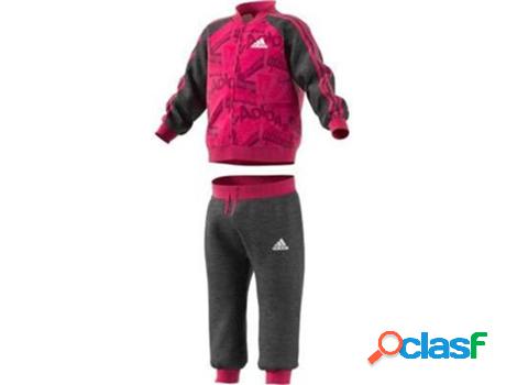 Chándale ADIDAS Bball Ft Baby Rosa (Talla: 80)