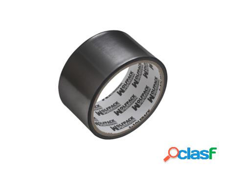 Cinta adhesiva aluminio negra 48 mm. x 10 m. 66 micras