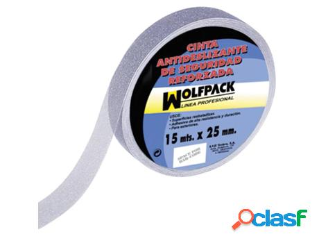 Cinta antideslizante transparente 15 m. x 25 mm. uso