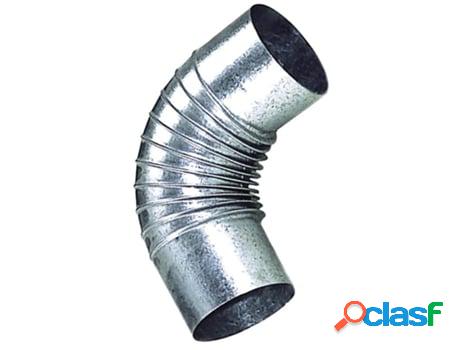 Codo estufa galvanizado de 110 mm. 90°.