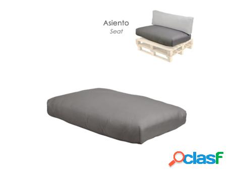 Cojin para pale asiento color beige claro 120x85x20 cm.