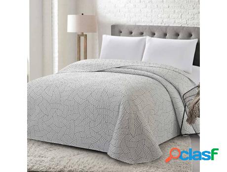 Colcha COTTON ARTEAN Salinas (Gris - Cama de 135 cm -