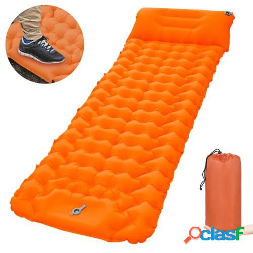 Colchoneta de dormir para acampar con almohada Bomba