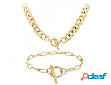 Collares SC_BOHEME Mujer (Acero - Dorado)