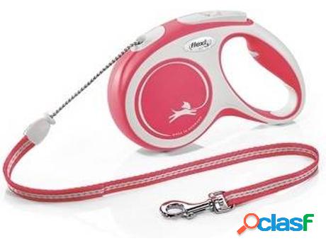 Correa para Perros FLEXI (Rosa - 5m - Hasta: 60 Kg - L -