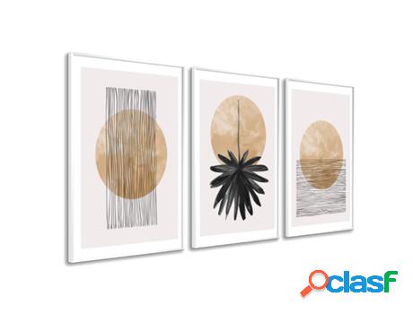 Cuadro DEKOARTE Abstracto, Minimalista, Neutro (150x70 cm)