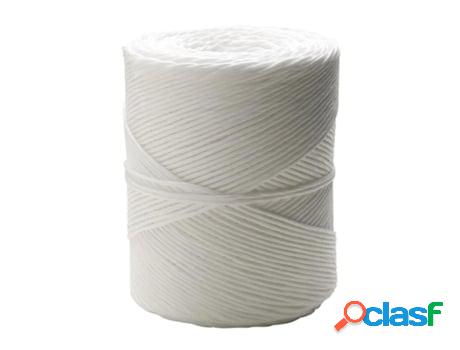 Cuerda rafia bobina 750 gramos color blanco