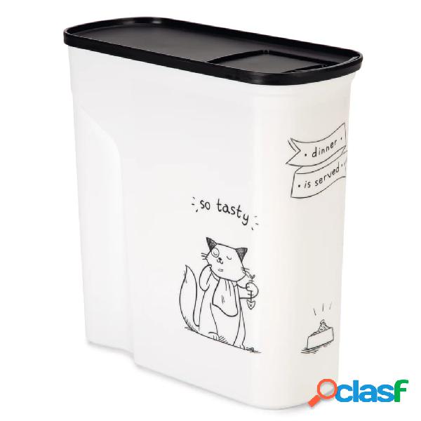 Curver Contenedor de comida para gatos Dinner is Served 6 L