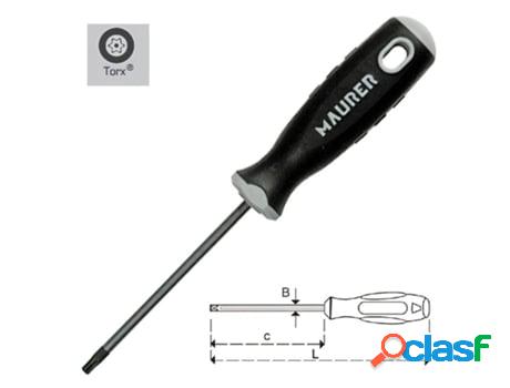 Destornillador maurer torx inviolable 40 x 130 mm.