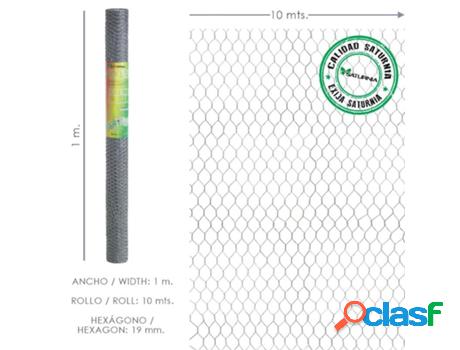 Enrejado triple torsion 19 / ancho 100 cm. rollo 10 metros
