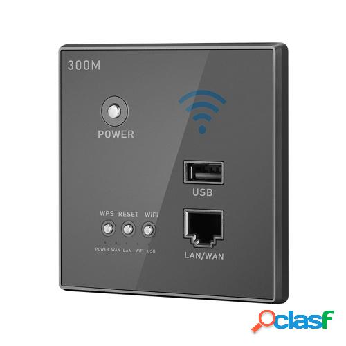Enrutador inalámbrico de pared de 300 Mbps Punto de acceso