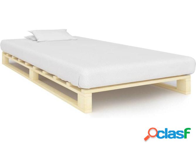 Estructura de Cama VIDAXL palete de pino macizo 90x200 cm