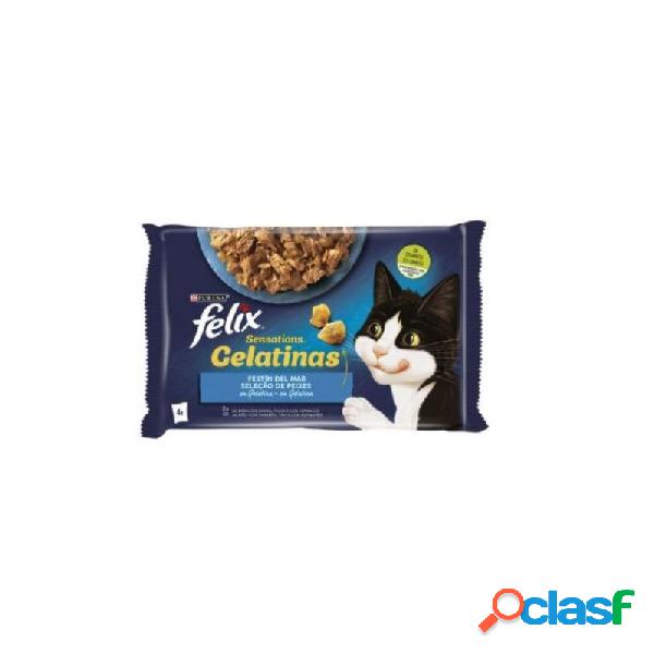 FELIX SENSATIONS selección de sabores de mar, para gatos 4