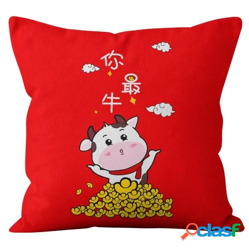 Festival de primavera almohada sofá funda de cojín funda