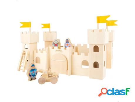 Figuras de Jugar WOOMAX Castillo de madera