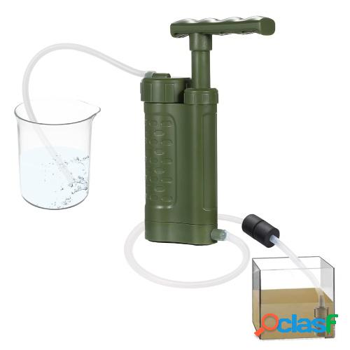 Filtro de agua al aire libre portátil del engranaje de la