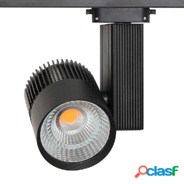 Foco carril monofásico cronolux chip cree led negro 35w