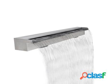 Fuente De Cascada Para Piscina Rectangular 110 Cm VIDAXL