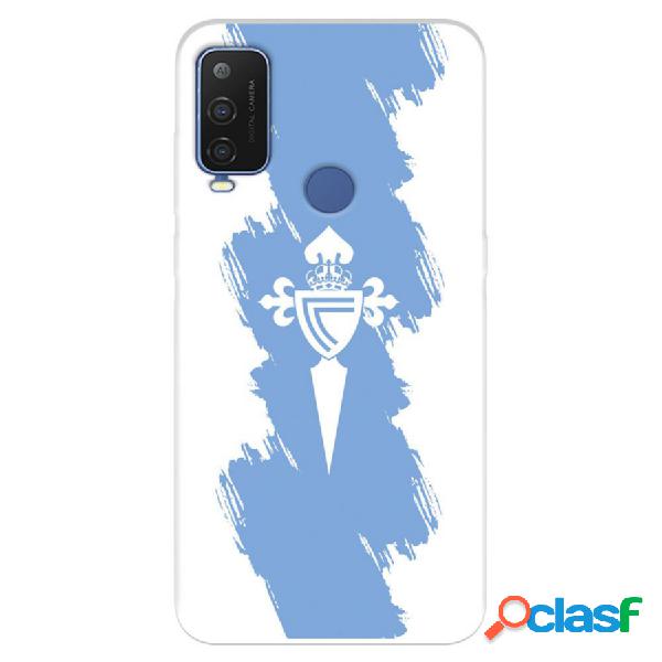 Funda Para Alcatel 1 L Pro Del Rc Celta Escudo Trazo Azul -