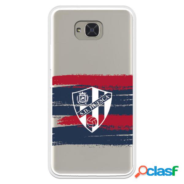 Funda Para Bq Aquaris U2 Del Huesca Rayas Transparente -