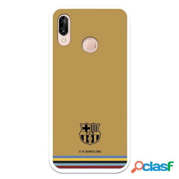 Funda Para Huawei P20 Lite Del Fc Barcelona Escudo Fondo