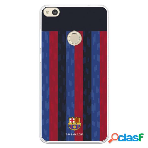 Funda Para Huawei P8 Lite 2017 Del Fc Barcelona Fondo Rayas