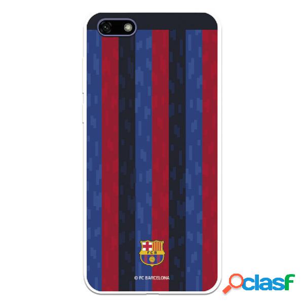 Funda Para Huawei Y5 2018 Del Fc Barcelona Fondo Rayas