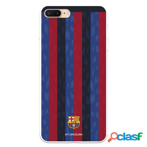 Funda Para Iphone 7 Plus Del Fc Barcelona Fondo Rayas