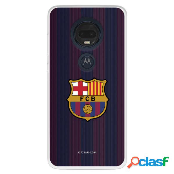 Funda Para Motorola Moto G7 Del Fc Barcelona Rayas Blaugrana