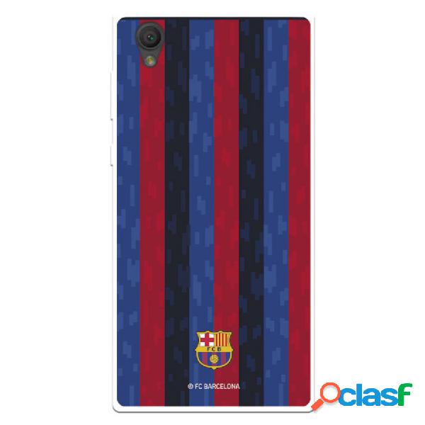 Funda Para Sony Xperia L1 Del Fc Barcelona Fondo Rayas