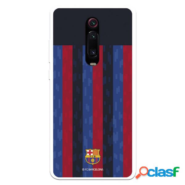Funda Para Xiaomi Mi 9T Del Fc Barcelona Fondo Rayas