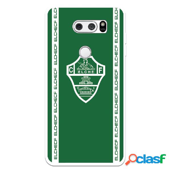 Funda para LG V30 del Elche CF Escudo Fondo Verde Escudo